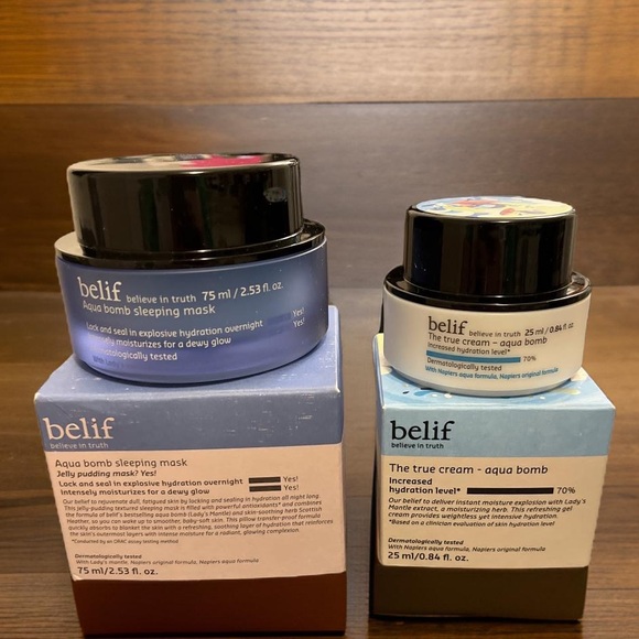 Belif Skincare Belif Sleeping Maskaqua Bomb Cream Set Poshmark